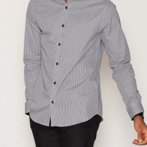 Selected Homme Shdtwochad Shirt Ls Kauluspaita Tummansininen