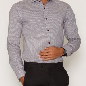 Selected Homme Shdtwochad Shirt Ls Kauluspaita Tummanvioletti