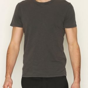 Selected Homme Shhben Overdye Ss O-Neck Tee Noos T-paita Musta