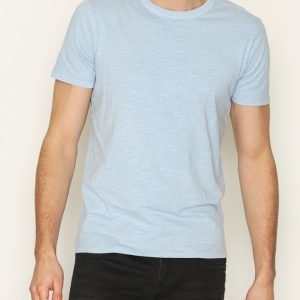 Selected Homme Shhben Overdye Ss O-Neck Tee Noos T-paita Sininen