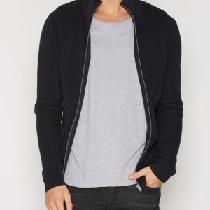 Selected Homme Shhbonn Zip Cardigan Pusero Tummansininen