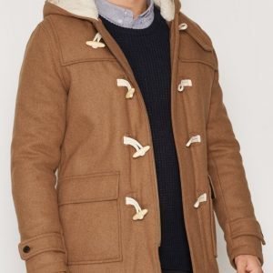 Selected Homme Shhcarlyle Duffel Coat Takki Vaaleanruskea