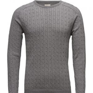 Selected Homme Shhclay Cable Crew Neck pyöreäaukkoinen neule