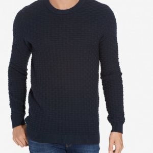 Selected Homme Shhdean Crew Neck Pusero Tummansininen