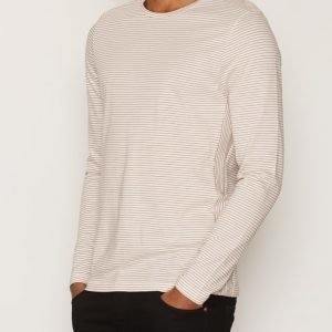 Selected Homme Shhheritage Ls O-Neck Tee Pusero Offwhite