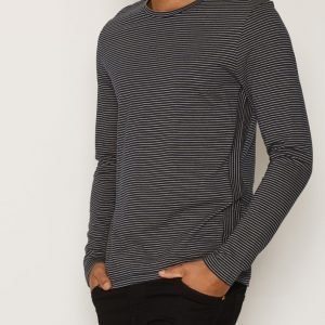 Selected Homme Shhheritage Ls O-Neck Tee Pusero Tummansininen