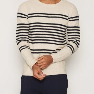 Selected Homme Shhjonas Boat Neck Pusero Vaaleanruskea