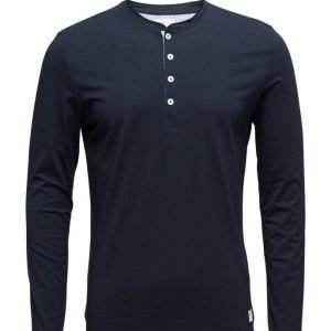 Selected Homme Shhniklas Ls Split Neck Noos pitkähihainen t-paita