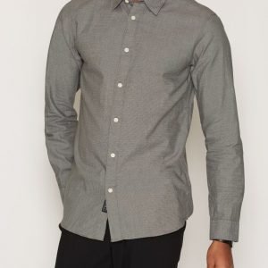 Selected Homme Shhonejack Shirt Ls Kauluspaita Tummanharmaa