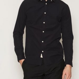 Selected Homme Shhonelouis Shirt Ls Noos Kauluspaita Musta