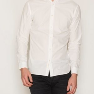 Selected Homme Shhonelouis Shirt Ls Noos Kauluspaita Valkoinen