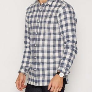 Selected Homme Shhtwoaxel Shirt Ls Kauluspaita Tummansininen