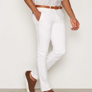 Selected Homme Shhyard Bright White Slim St Pants Housut Valkoinen