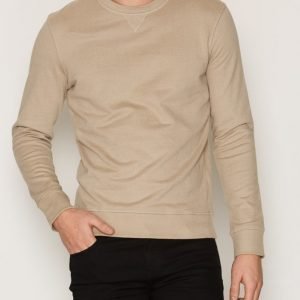 Selected Homme Shnboris Crew Neck Sweat Pusero Ruskea/Harmaa