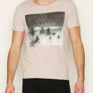 Selected Homme Shncarve Ss O-Neck Tee T-paita Vaaleanharmaa