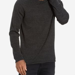 Selected Homme Shnclash Crew Neck Noos Pusero Tummanvihreä