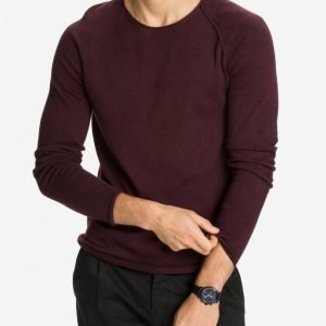 Selected Homme Shnclash Crew Neck Noos Pusero Tummanvioletti