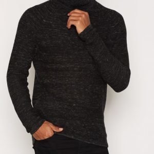 Selected Homme Shnmatthew Roll Neck Pusero Musta