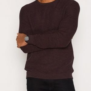 Selected Homme Shnnewvincebubble Crew Neck Noos Pusero Tummanvioletti