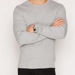 Selected Homme Shnruben Crew Neck Pusero Vaaleanharmaa