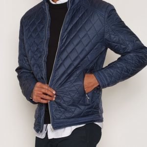 Selected Homme Shxbarto Quilted Bomber Jacket Takki Tummansininen