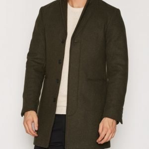 Selected Homme Shxcasper Coat Takki Dark Green