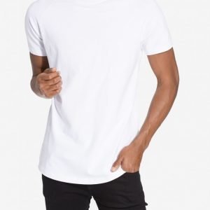 Selected Homme Shxcurve Pique Ss O-Neck T-paita Valkoinen