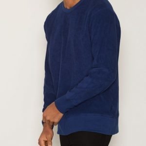 Selected Homme Shxfrotte Crew Neck Pusero Tummansininen