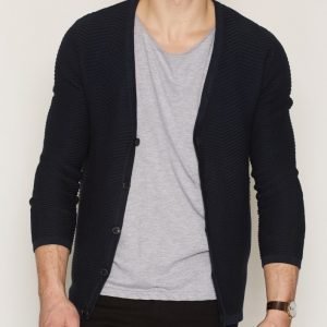 Selected Homme Shxkaspar Cardigan Pusero Tummansininen