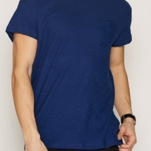 Selected Homme Shxmorgan Ss O-Neck Tee T-paita Tummansininen