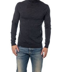 Selected Homme Tower Merino Roll Neck Medium Grey Melange