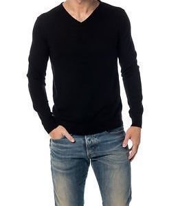 Selected Homme Tower Merino V-neck Black