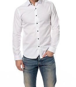 Selected Homme Two Henry Party Shirt White