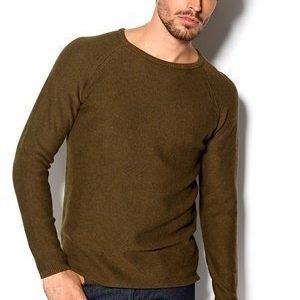 Selected Homme Vince Crew Neck Tummanvihreä