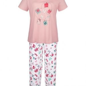 Simone Pyjama Roosa / Ecru