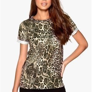 Sisters Point Cut-17 t-shirt Brown Animal/Black