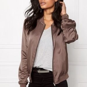 Sisters Point Goldie Bomber Jacket Grey/brown