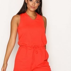 Sisters Point Seni Jumpsuit Playsuit Red