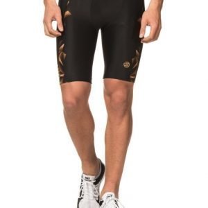 Skins A400 Mens Gold 1/2 Tights Black/Gold