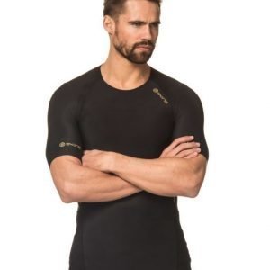 Skins A400 Mens Gold Top Short Sleeve Black/Gold