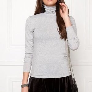 Soaked In Luxury Elisse Turtleneck Light Grey Melange