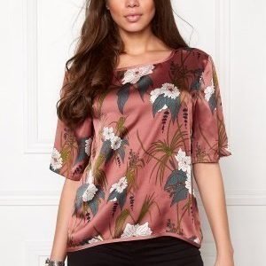 Soaked In Luxury Sunniva Top Flower Print Rose