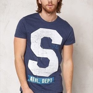 Solid Anselm T-shirt 8549 Med Blue Mel.