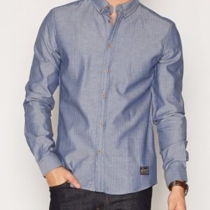 Solid Desiderio Shirt Kauluspaita Peacoat