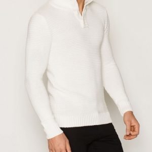 Solid Fawan Knit Pusero Offwhite