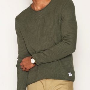 Solid Harp Knit Pusero Olive