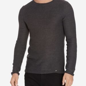 Solid Knit Jarah Pusero Dark Grey Melange