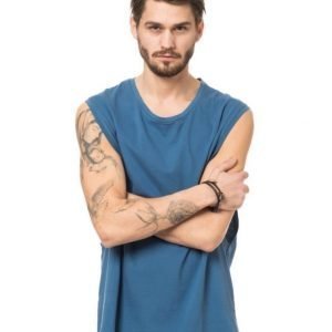 Somewear Sleeveless Tee Sideboob Blue