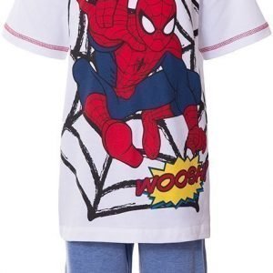 Spiderman Disney Spiderman T-paita ja shortsit White/Red