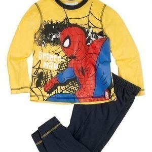 Spiderman Pyjama Keltainen Tummansininen